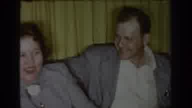 Saint Louis Missouri USA (1965): Couple Talk Happily Sitting On The Living Room