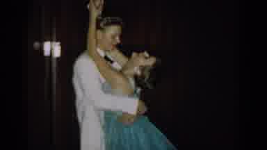 Saint Louis Missouri USA (1965): A Man Dancing With A Girl In A Blue Dress