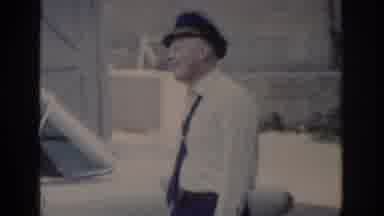 Saint Louis Missouri USA (1965): Policeman Sees Dog Go By In A Van Apparently