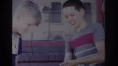 Saint Louis Missouri USA (1965): Two Boys Play Followed By People Walking Past A