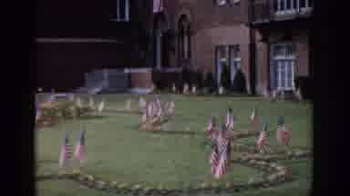 Saint Louis Missouri USA (1965): American Flags In A Pattern On The Grass With A