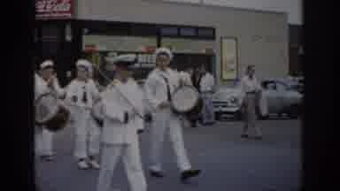 Saint Louis Missouri USA (1965): A Marching Band Is Walking Down The Street