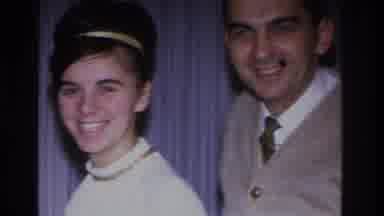 Hoboken New Jersey USA (1966): Man And Women Are Posing In Front F A Video Camera