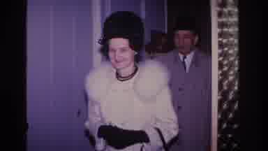 Hoboken New Jersey USA (1966): Three Visitors, Who Are Sharply Dressed, Arriving