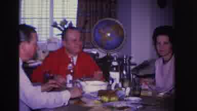 Hoboken New Jersey USA (1966): Men And Woman Eating At Table And Talking Over Food