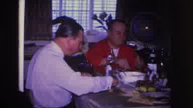 Hoboken New Jersey USA (1966): Family Lunch Union Happiness Communication