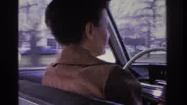 Hoboken New Jersey USA (1966): Mother In Car Looks Back At Children To See If They