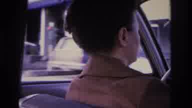 Hoboken New Jersey USA (1966): Woman Driving Down The Road To Get To A Destination
