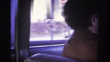 Hoboken New Jersey USA (1966): Older White Woman In The Car Being Filmed Looking