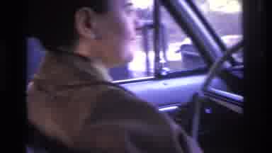 Hoboken New Jersey USA (1966): Woman Talking While Driving In The Car