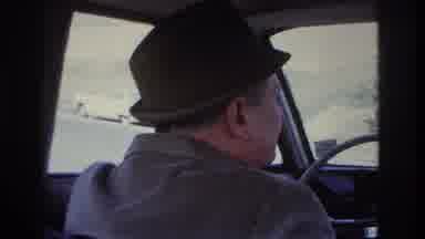 Hoboken New Jersey USA (1966): A Man, With A Hat On, Waiting To Make A Left-Hand