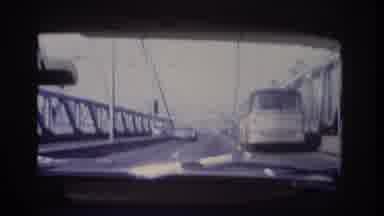 Hoboken New Jersey USA (1966): Many Types Of Vehicles Are Travelling Across A
