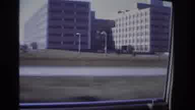 Hoboken New Jersey USA (1966): Passing The Buildings Parking Lots Full Sped By
