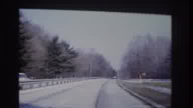 Hoboken New Jersey USA (1966): Driving Down The Highway While Passing Cars On An