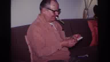 Hoboken New Jersey USA (1966): Man Playing With A Child In The Living Room Of His