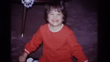 Hoboken New Jersey USA (1966): Girl Smiling Rocking Back N Forth