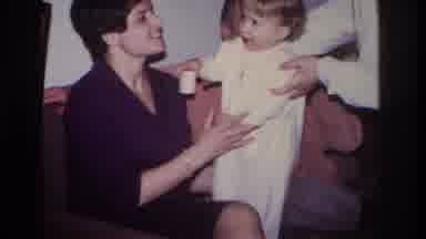Hoboken New Jersey USA (1966): Baby Meeting Other Family Members The First Time
