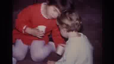 Hoboken New Jersey USA (1966): Children With Cups