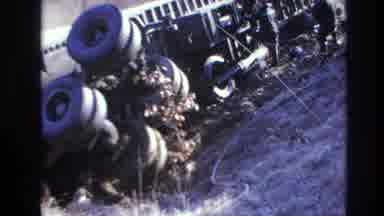 Hoboken New Jersey USA (1966): Crash Police Turnover Wreck Field Discussion Damage
