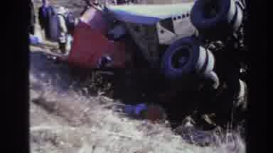 Hoboken New Jersey USA (1966): Bad Car Accident They Are Trying To Get Someone Out