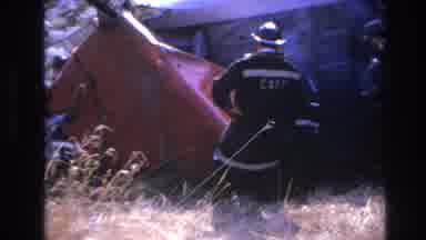 Hoboken New Jersey USA (1966): A Tractor Trailer, Tipped Over, And A Line Of