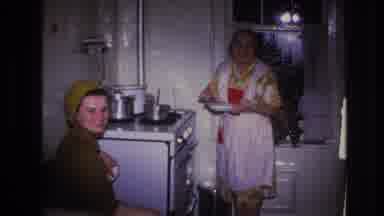 Hoboken New Jersey USA (1966): Woman Preparing Food