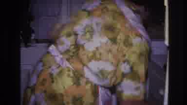 Hoboken New Jersey USA (1966): A Woman In A Yellow Dress, In The Kitchen,