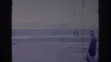 Sacramento California USA (1966): Beach Filled With People