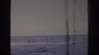 Sacramento California USA (1966): Vintage Film Of Beachgoers At Evening Time