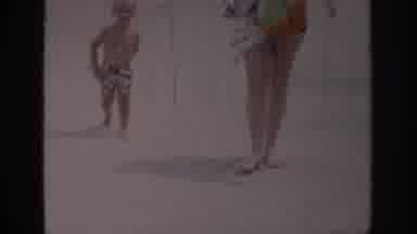 Sacramento California USA (1966): A Family Having A Great Time On The Beach