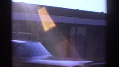 Sacramento California USA (1966): Empty Parking Lot In The Evening With A Glimpse