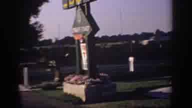 Sacramento California USA (1966): A Holiday At A Motel And A Girl By A Fountain