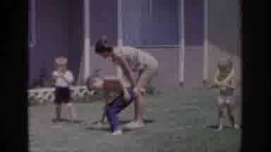 Sacramento California USA (1966): Children Family Summer Playing Recreational Fun