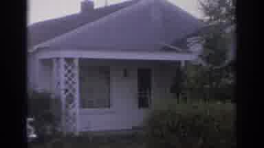 Sacramento California USA (1966): Family Standing Front Of White Home With White