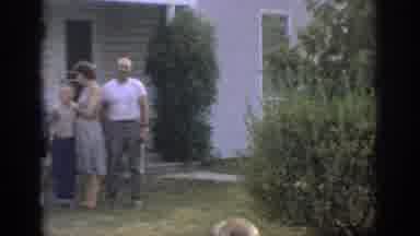 Sacramento California USA (1966): Cheerful Family Gathered For Picture In Front Of