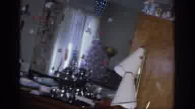 Sacramento California USA (1966): Slow Pan Of A Room In A Home Decorated For