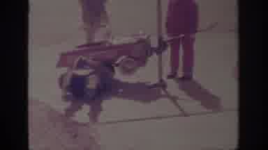 Sacramento California USA (1966): 1960s Home Video Of Children Pretending To Work
