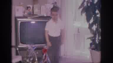 Sacramento California USA (1966): The Boy Preparing For Christmas