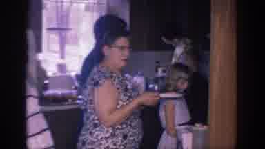 Sacramento California USA (1966): Several Adults And Children In A Room