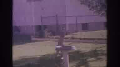 Sacramento California USA (1966): Young Boy Running Around Fountain With Video