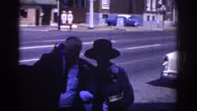 Sacramento California USA (1966): Evangelical Couple Waving At Camera Recording At