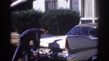 Sacramento California USA (1966): Homemade Movie Of A Father Going On A Trip