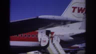 Sacramento California USA (1966): The Plane Is About To Takeoff From The Runway