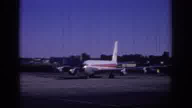 Sacramento California USA (1966): Vintage Video Of A Large Transport Aircraft
