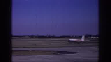 Sacramento California USA (1966): Jumbo Jet Airplane Ascending Into A Crystal