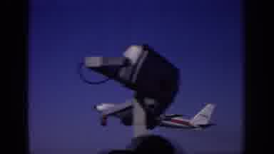 Sacramento California USA (1966): Airport, White Plane Takes Off Upward Angle At