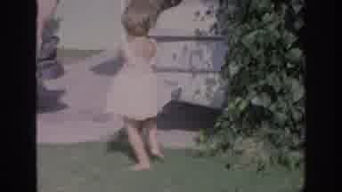 Oklahoma USA (1967): Two Little Girls In A Past Time Hanging Around One Of Them Is