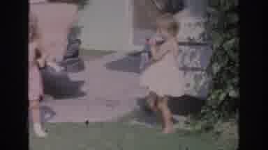 Oklahoma USA (1967): Two Girls Playing Outside