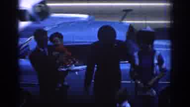 Oklahoma USA (1967): Two Families Getting Out Of The Car On Busy Avenue