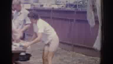 Oklahoma USA (1967): Family Or Friends All Enjoying A Bbq Whilst Sitting On A